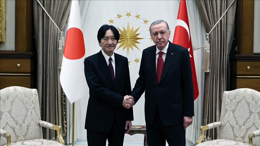 Cumhurbaşkanı Recep Tayyip Erdoğan, Japonya Veliaht Prensi Akishino'yu kabul etti.
