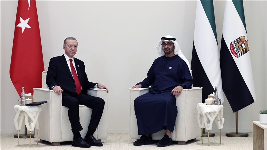 Cumhurbaşkanı Recep Tayyip Erdoğan, Birleşik Arap Emirlikleri (BAE) Devlet Başkanı
