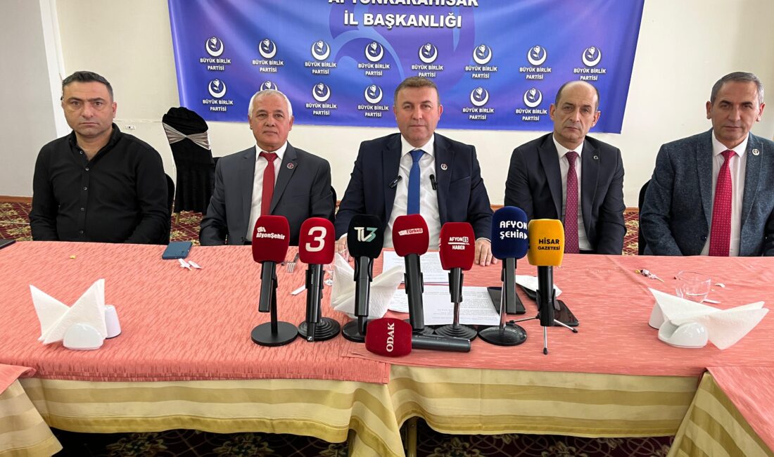 
Büyük Birlik Partisi Afyonkarahisar İl Başkanlığı Afyon basını ile bir