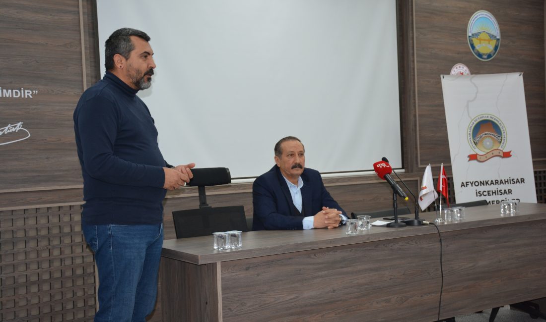 Afyonkarahisar'ın İscehisar ilçesinde 2025 yılı mermerciler istişare toplantısı yapıldı.