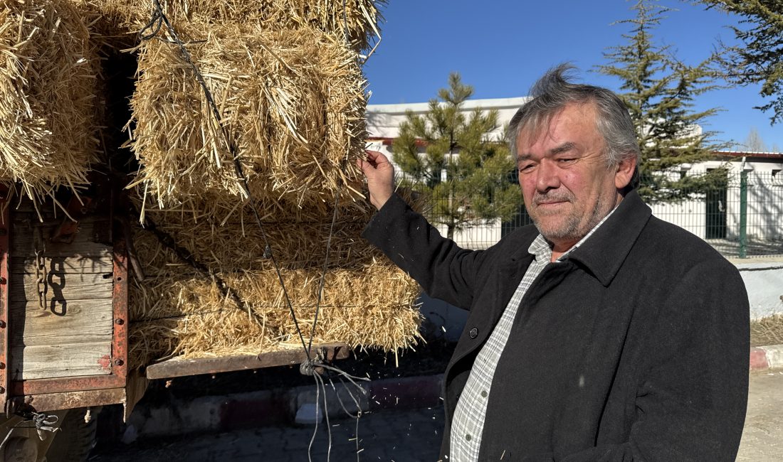 Afyonkarahisar'da bir kişi, yapımında 600 balya saman kullandığı iki katlı