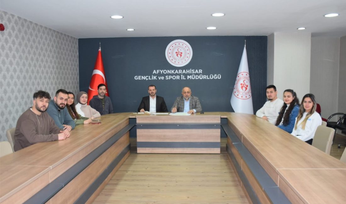 Afyonkarahisar Gençlik ve Spor İl Müdürü İsmail Hakkı Kasapoğlu başkanlığında,