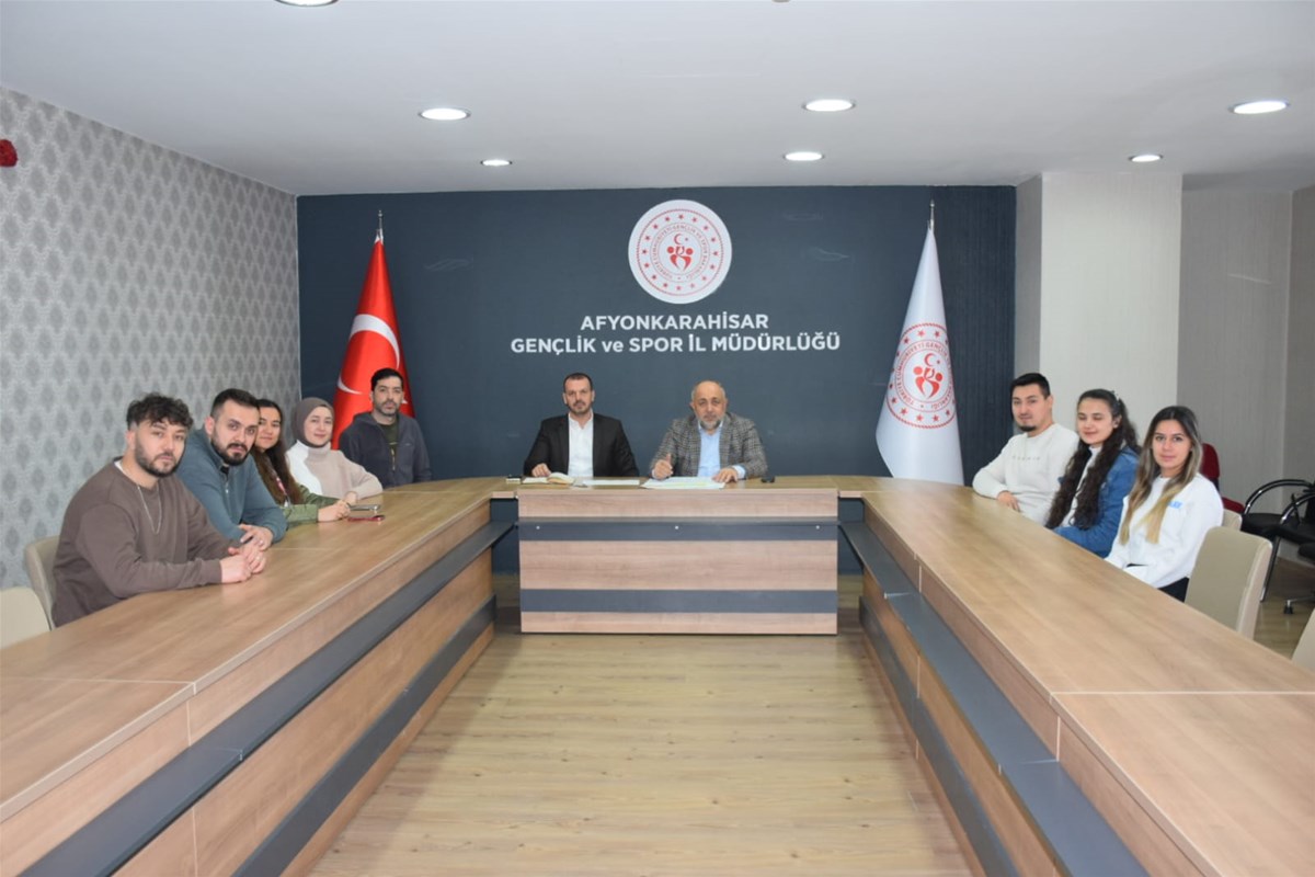Afyonkarahisar Gençlik ve Spor İl Müdürü İsmail Hakkı Kasapoğlu başkanlığında,