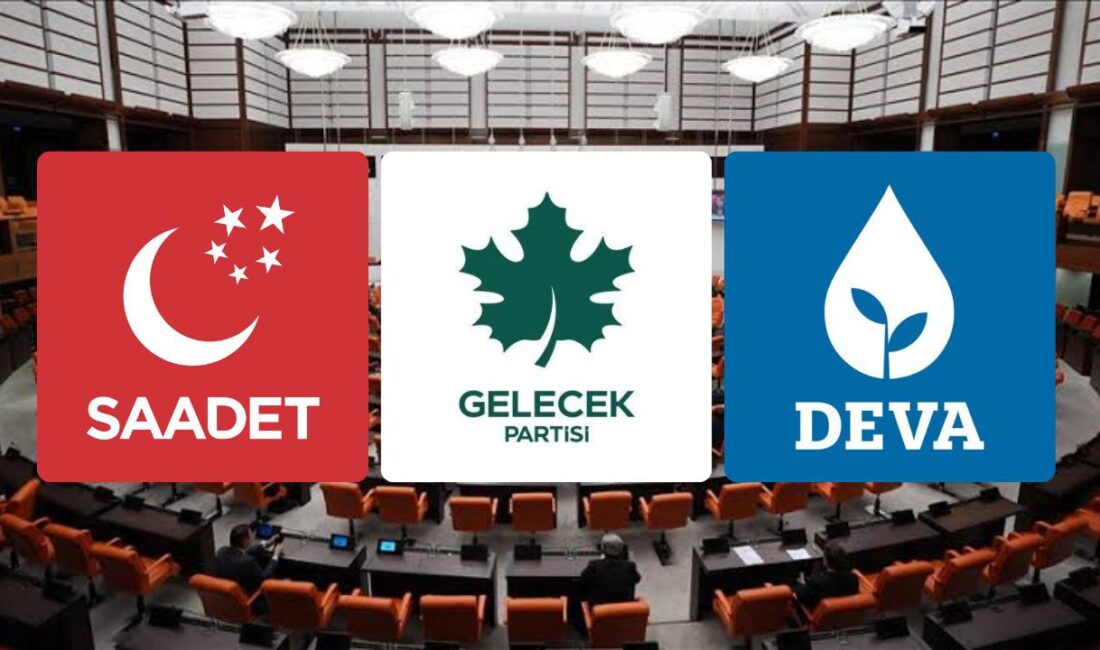 Üç parti ortak grup kuracaklar. Partinin adı dikkat çekiyor DEVA Partisi, Gelecek Partisi ve Saadet Partisi, üç parti olarak