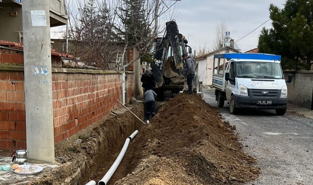 Bolvadin Belediyesi Su ve Kanalizasyon İşleri Müdürlüğü ekipleri tarafından, Ağılönü