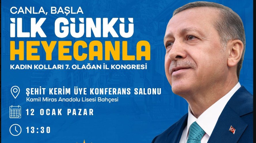 AK Parti Afyonkarahisar Kadın Kolları 7. Olağan İl Kongresi düzenlenecek.