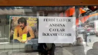 Rize’de Ferdi Tayfur hayranlığı olan bir muhtar çay ocağında Ferdi