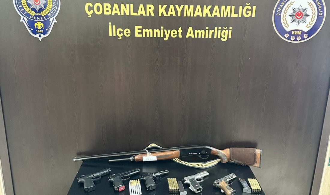 Afyonkarahisar’ın Çobanlar ilçesinde, düğünlerde silahla havaya ateş açan şahıslara yönelik
