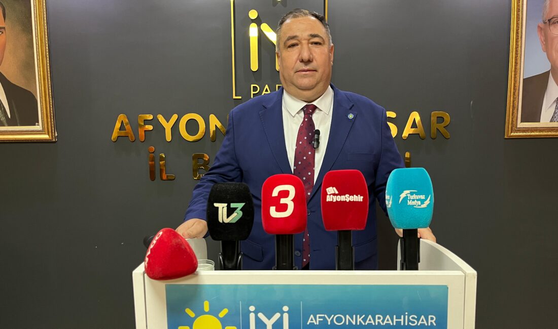 İYİ Parti Afyonkarahisar İl Başkanı Muhammet Mısırlıoğlu, 2025 yılının ilk