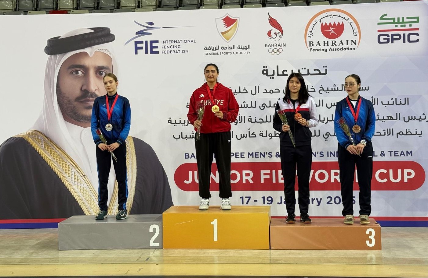 Bahreyn’de düzenlenen Gençler Epe Dünya Kupası’nda piste çıkan milli sporcu