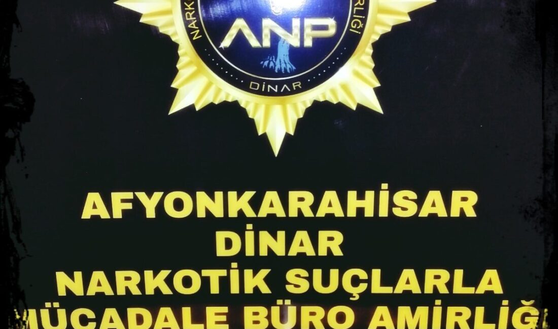 AFYONKARAHİSAR (AA) – Afyonkarahisar'ın Dinar ilçesinde uyuşturucu operasyonunda gözaltına alınan