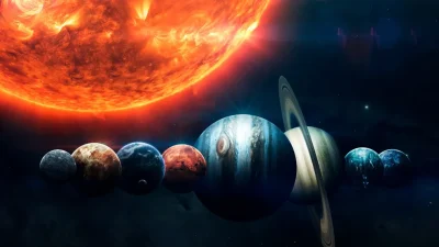 Jüpiter, Satürn, Venüs, Mars, Uranüs ve Neptün birbirine yakın bir