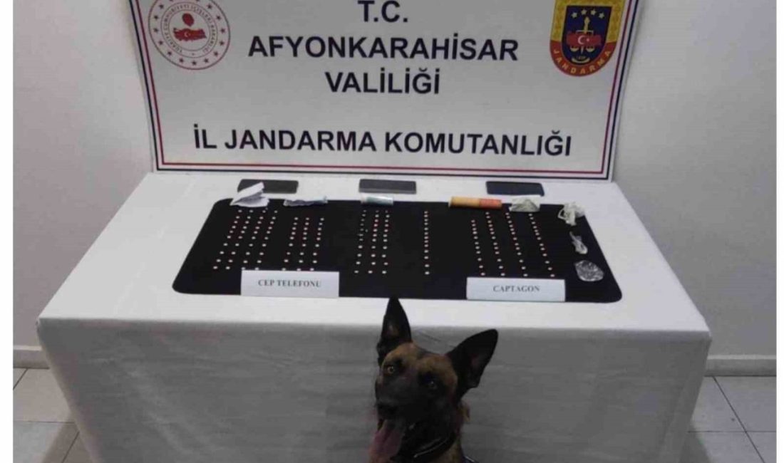 Afyonkarahisar’da jandarma ekipleri tarafından gerçekleştirilen uyuşturucu operasyonunda 166 adet uyuşturucu
