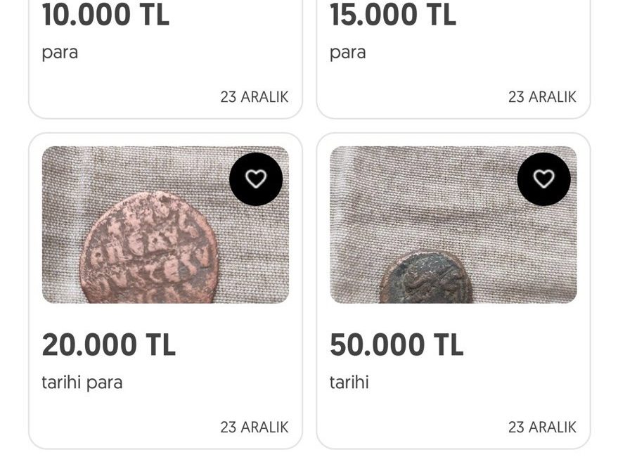 Bursa'nın İznik ilçesinden çıkarıldığı düşünülen 2000 yıllık sikkeler, internet üzerinden