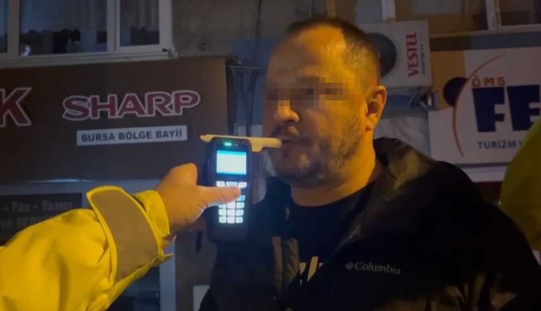   Bursa’da alkol uygulaması yapan ekiplerin sabrı bir kez daha