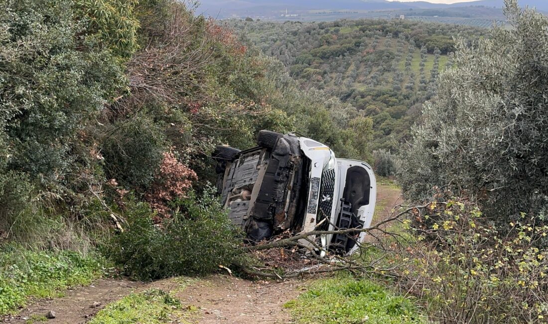 Uçurumdan uçtu araçtan burnu bile kanamadan çıktı Bursa'nın İznik ilçesinde direksiyon hakimiyetini kaybedip otomobil ile tarlaya uçan