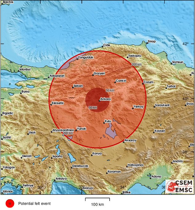 Ankara’da 3.5 büyüklüğünde deprem meydana geldi!