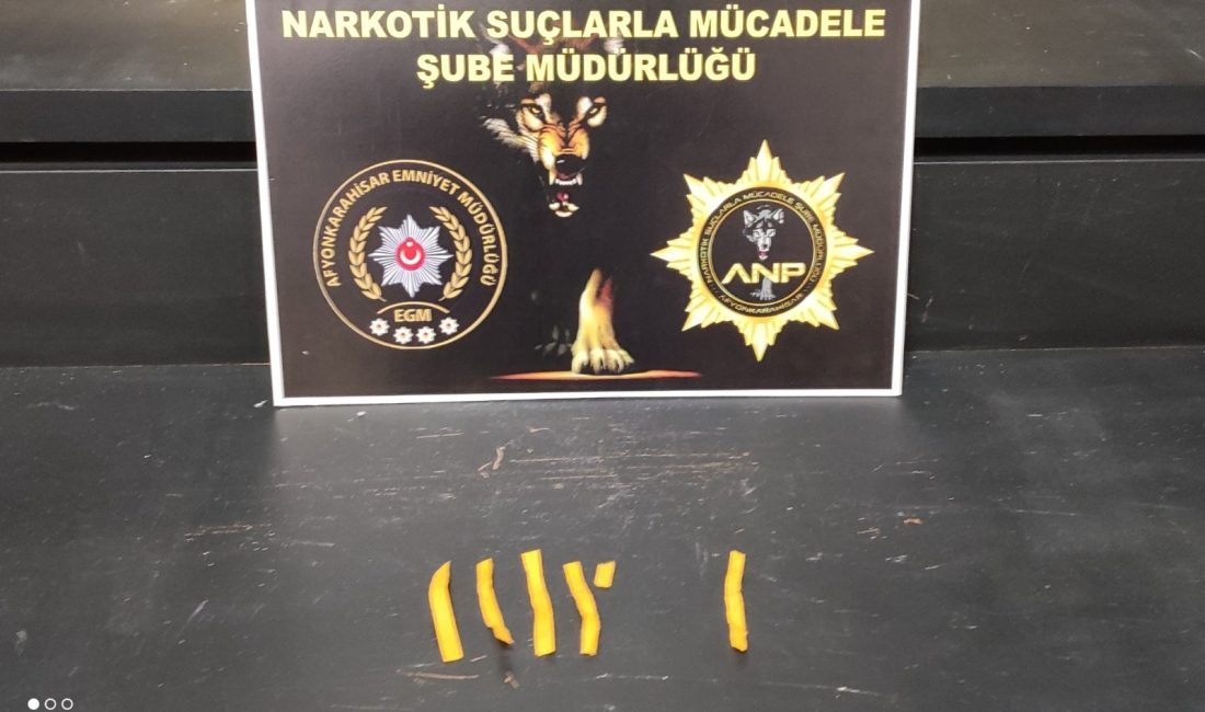 Afyonkarahisar İl Emniyet Müdürlüğü’nden Uyuşturucu Ticareti Operasyonu: 15 Adet Uyuşturucu