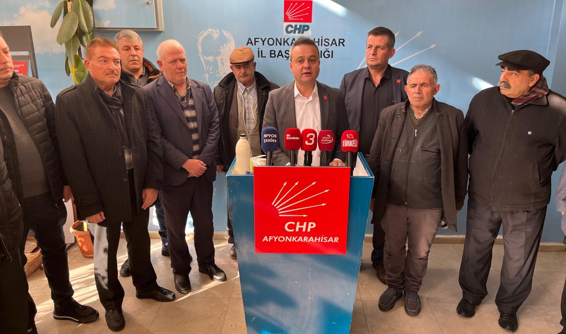 Cumhuriyet Halk Partisi (CHP) Afyonkarahisar İl Başkanlığı tarafından düzenlenen basın