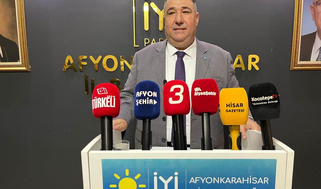 İyi Parti Afyonkarahisar İl Başkanlığı tarafından düzenlenen basın toplantısı, 6