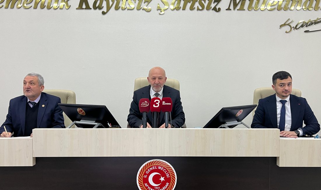 Afyonkarahisar İl Genel Meclisi’nin Şubat ayı son oturumu yapıldı. Gündem