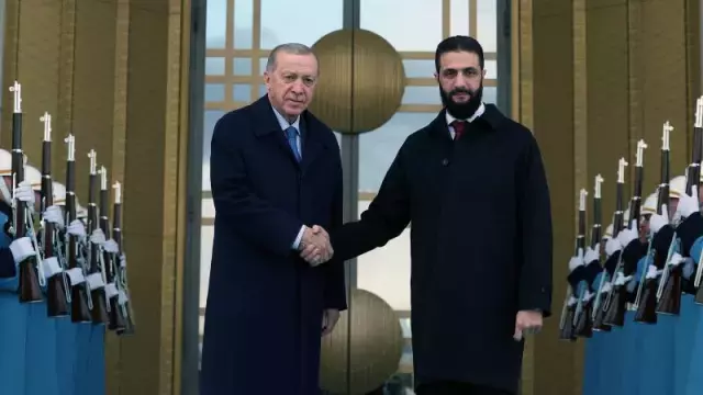Cumhurbaşkanı Recep Tayyip Erdoğan, Suriye Geçiş Dönemi Cumhurbaşkanı Ahmed Şara