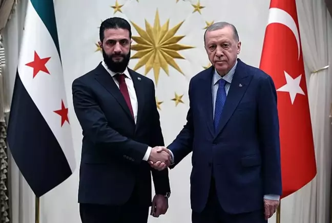 Suriye Geçiş Dönemi Cumhurbaşkanı Ahmed Şara, Cumhurbaşkanı Recep Tayyip Erdoğan