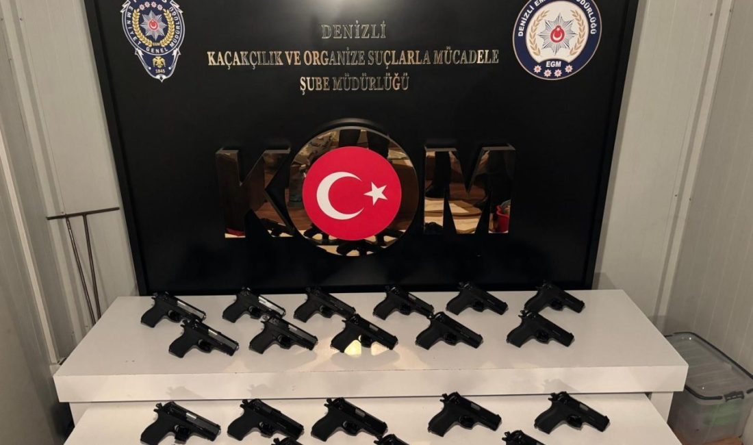 Denizli merkezli 4 ilde silahlı suç örgütüne yönelik operasyonda yakalanan