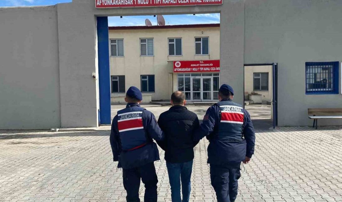 Afyonkarahisar’da hakkında 3 yıl 9 ay hapis cezası bulunan şahıs