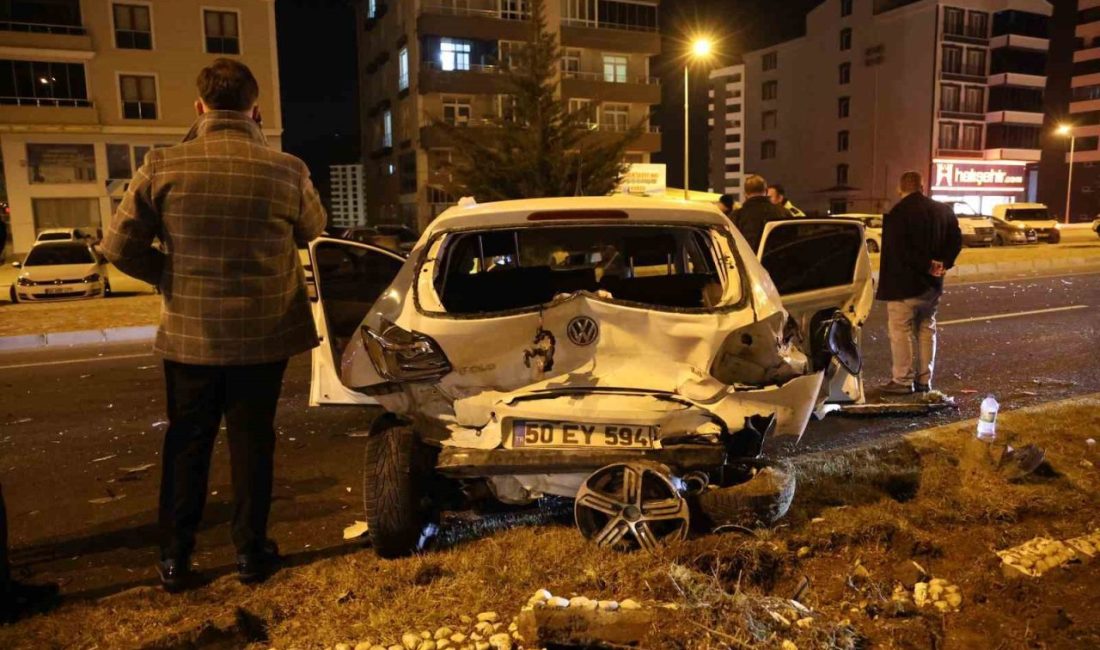 Nevşehir’de bir otomobile çarpan sürücü, kaçarken iki otomobile daha çarptı.