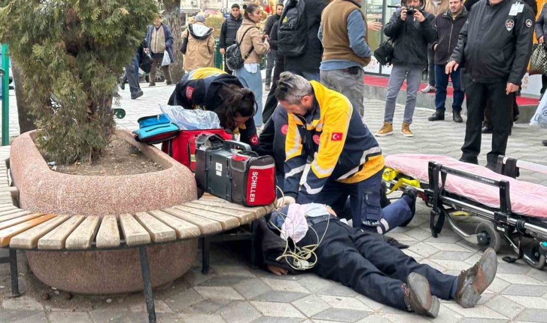 Eskişehir’de aniden yere yığılan akabinde kalp masajı ile hayata döndürülen
