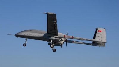 Türk savunma sanayisi ürünü silahlı insansız hava aracı (SİHA) Bayraktar