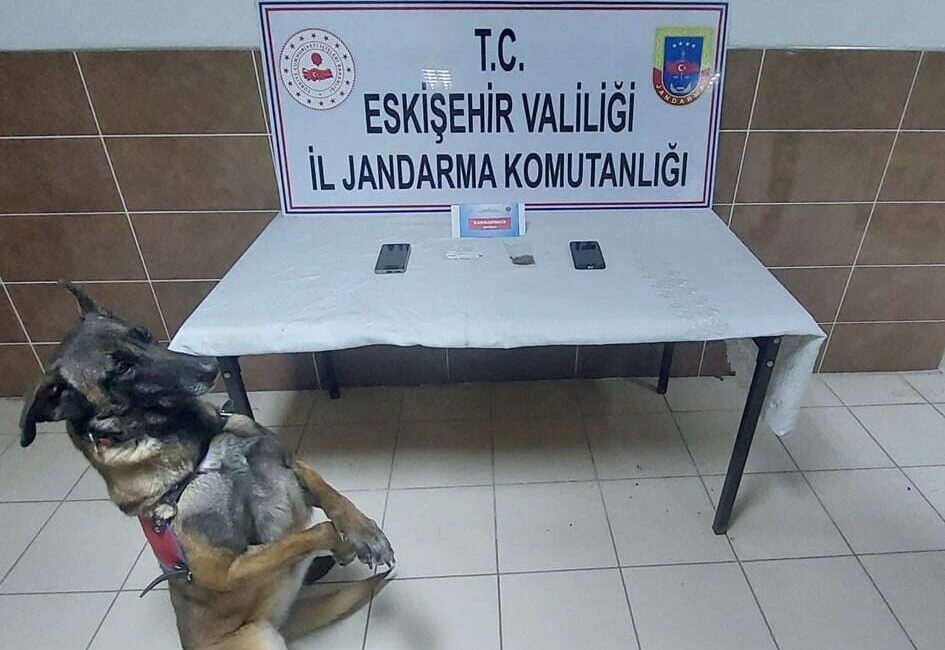 Eskişehir’de uyuşturucu madde satmayı planladıkları belirlenen 2 şüpheli jandarma ekiplerince