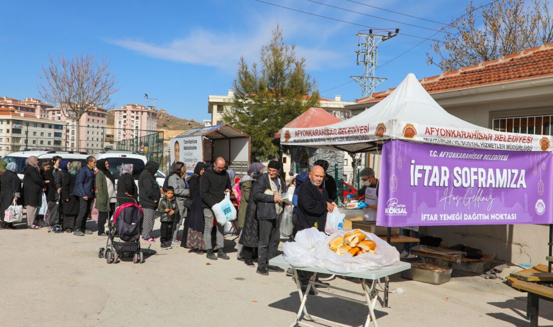 Afyonkarahisar Belediyesi Ramazan ayı boyunca her gün 10 bin kişiye