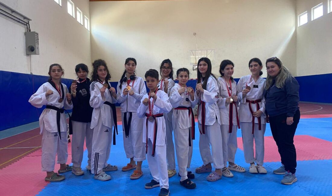 Afyonkarahisar Erkmen Spor Salonu'nda düzenlenen Taekwondo takımı Yıldızlar İl Seçmeleri'ne