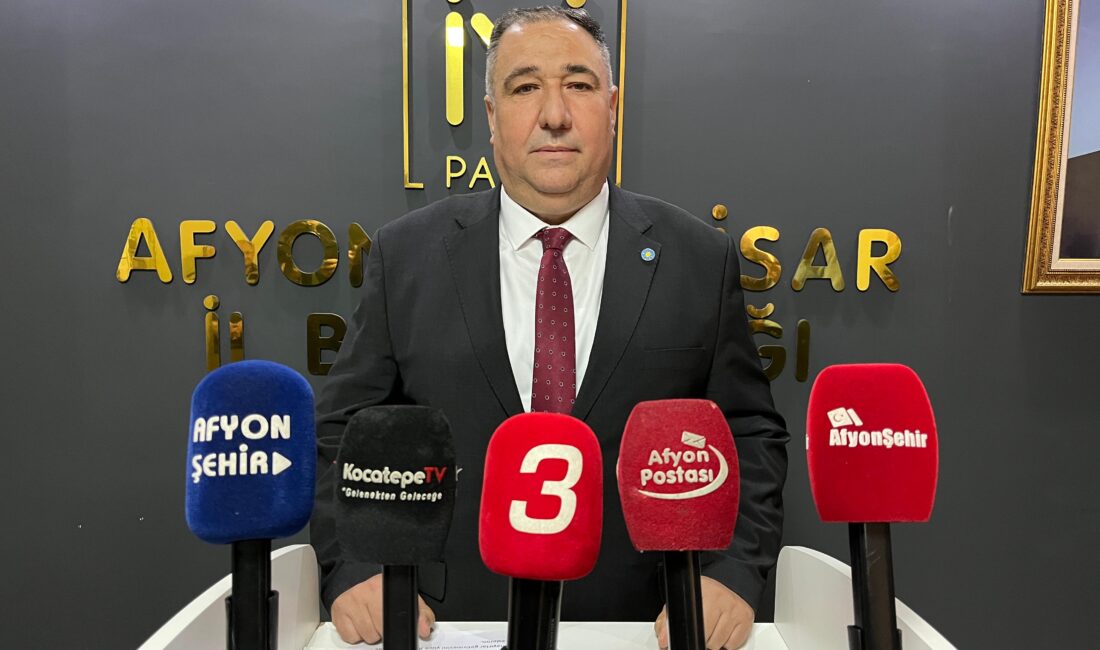 İYİ Parti Afyonkarahisar İl Başkanı Muhammet Mısırlıoğlu, “Yolsuzluk her belediyede