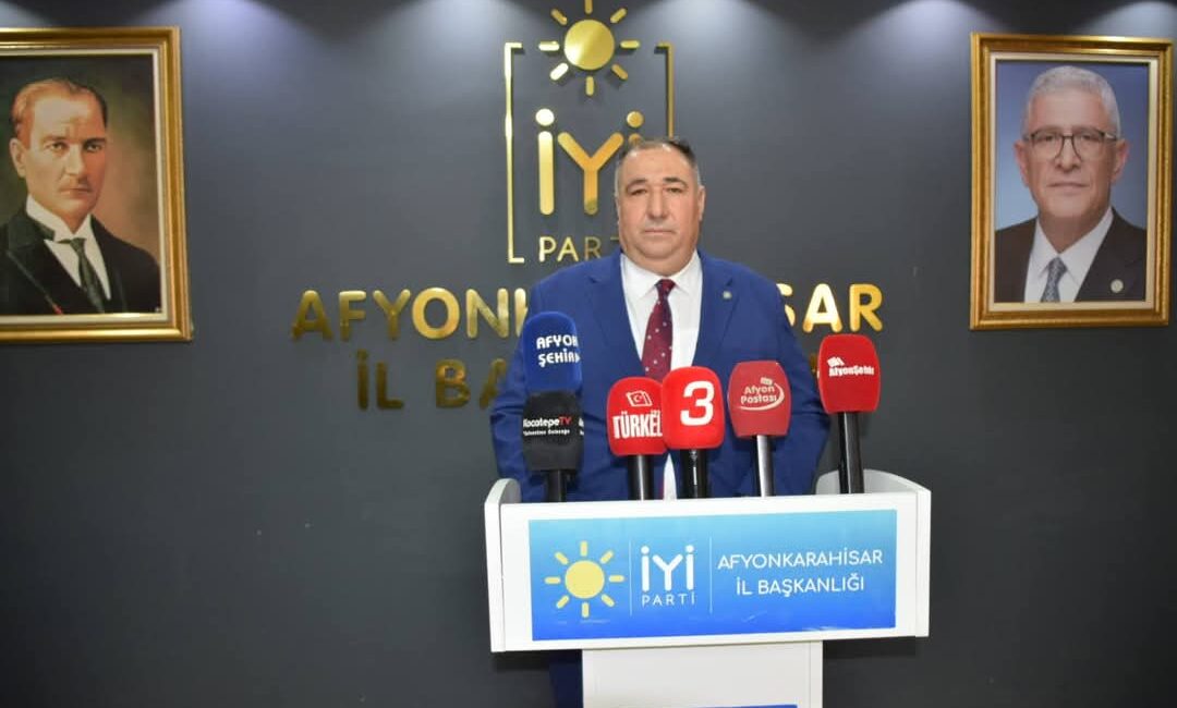 
İYİ Parti Afyonkarahisar İl Başkanı Muhammet Mısırlıoğlu, “İYİ Parti bu