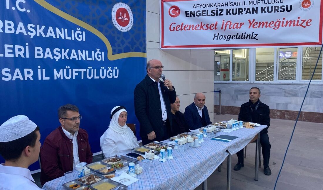 Kur’an Kursu öğrencileri iftarda buluştu Afyonkarahisar İl Müftülüğü Engelli Koordinatörlüğü tarafından iftar programları düzenlendi.