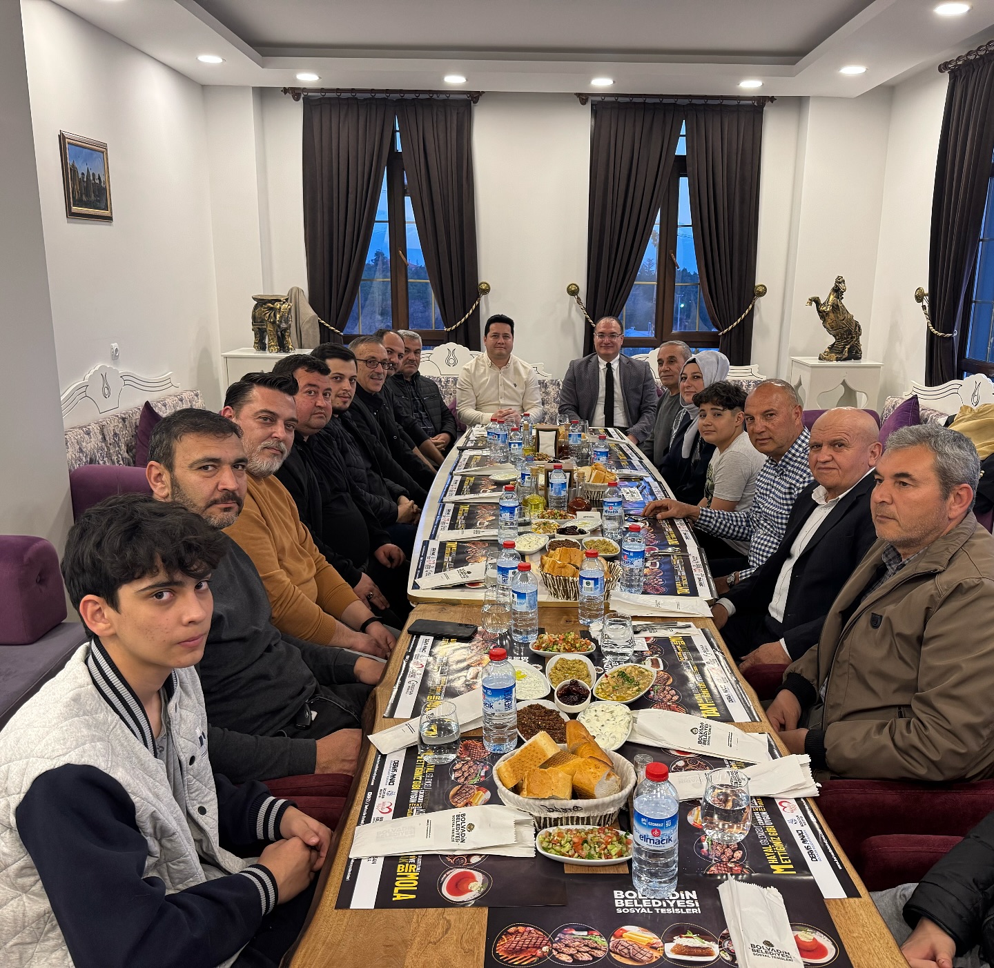 Bolvadin Kaymakamı Ali Arıkan ile Belediye Başkanı Derviş Aynacı, Kırkgöz
