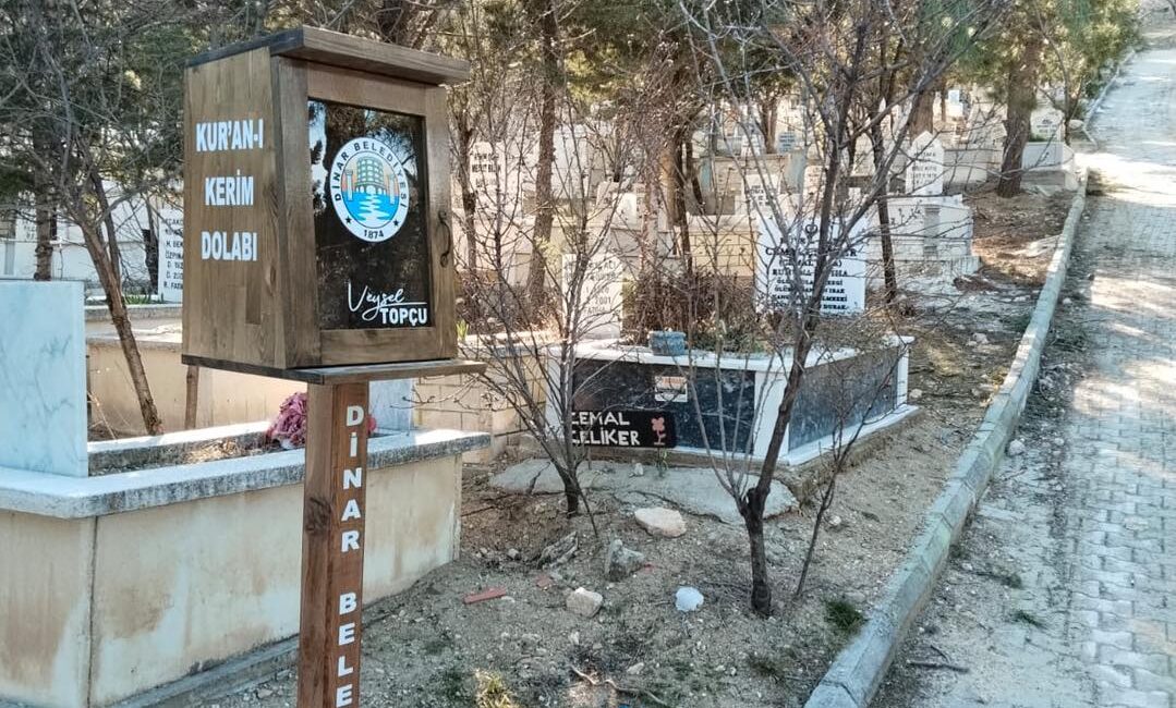 Dinar Belediye Başkanı Veysel Topçu’nun talimatlarıyla, Dinar Asri Mezarlığı’nda belirli