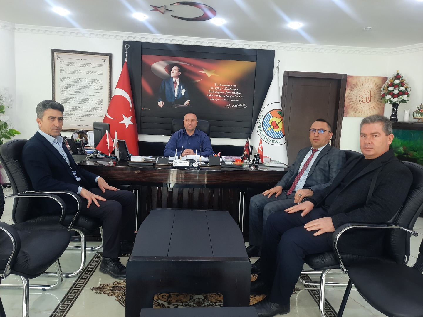 Afyonkarahisar’ın Çay ilçesinde Belediye Başkanı Yaşar Kemal Kantartopu, İlçe Milli