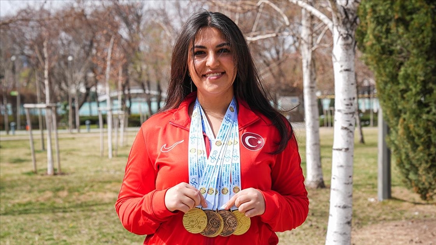 Milli atıcı Şevval İlayda Tarhan, Hırvatistan'da düzenlenen Avrupa Havalı Silahlar