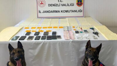 Denizli'de düzenlenen operasyonda 517 bin 800 kullanımlık sentetik uyuşturucu ele