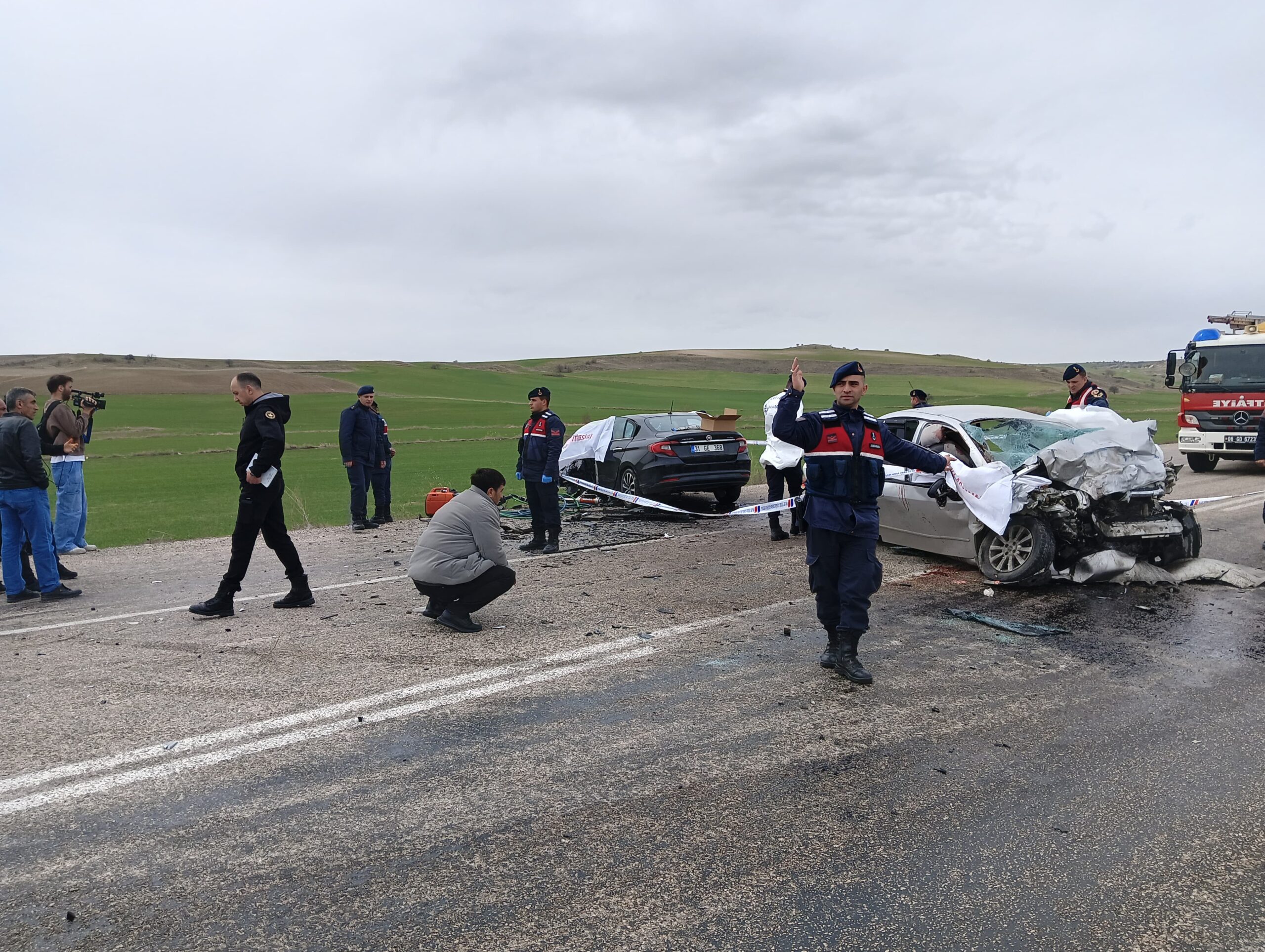 Ankara'nın Haymana ilçesinde hatalı sollama sonucu gerçekleşen trafik kazasında ölü