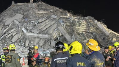  Myanmar’da Cuma günü meydana gelen 7.7 ve 6.4 büyüklüğündeki depremlerin