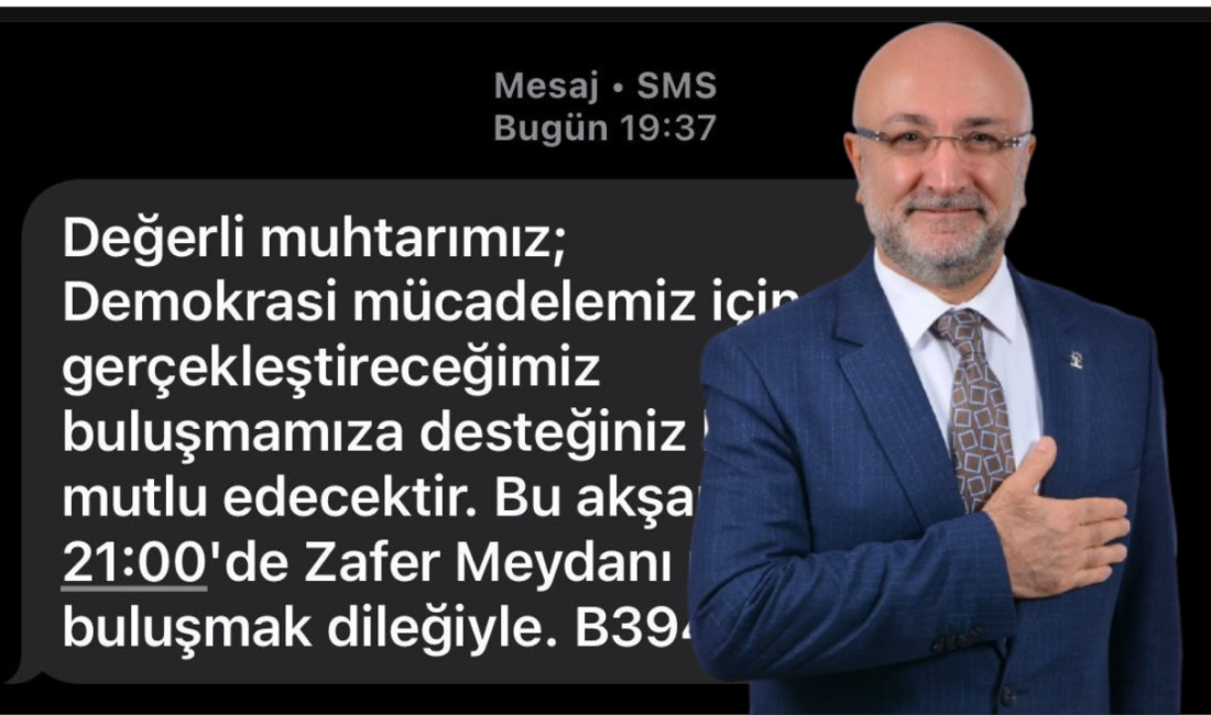 AK Parti Afyonkarahisar İl Başkanı Turgay ŞAHİN CHP Afyonkarahisar İl