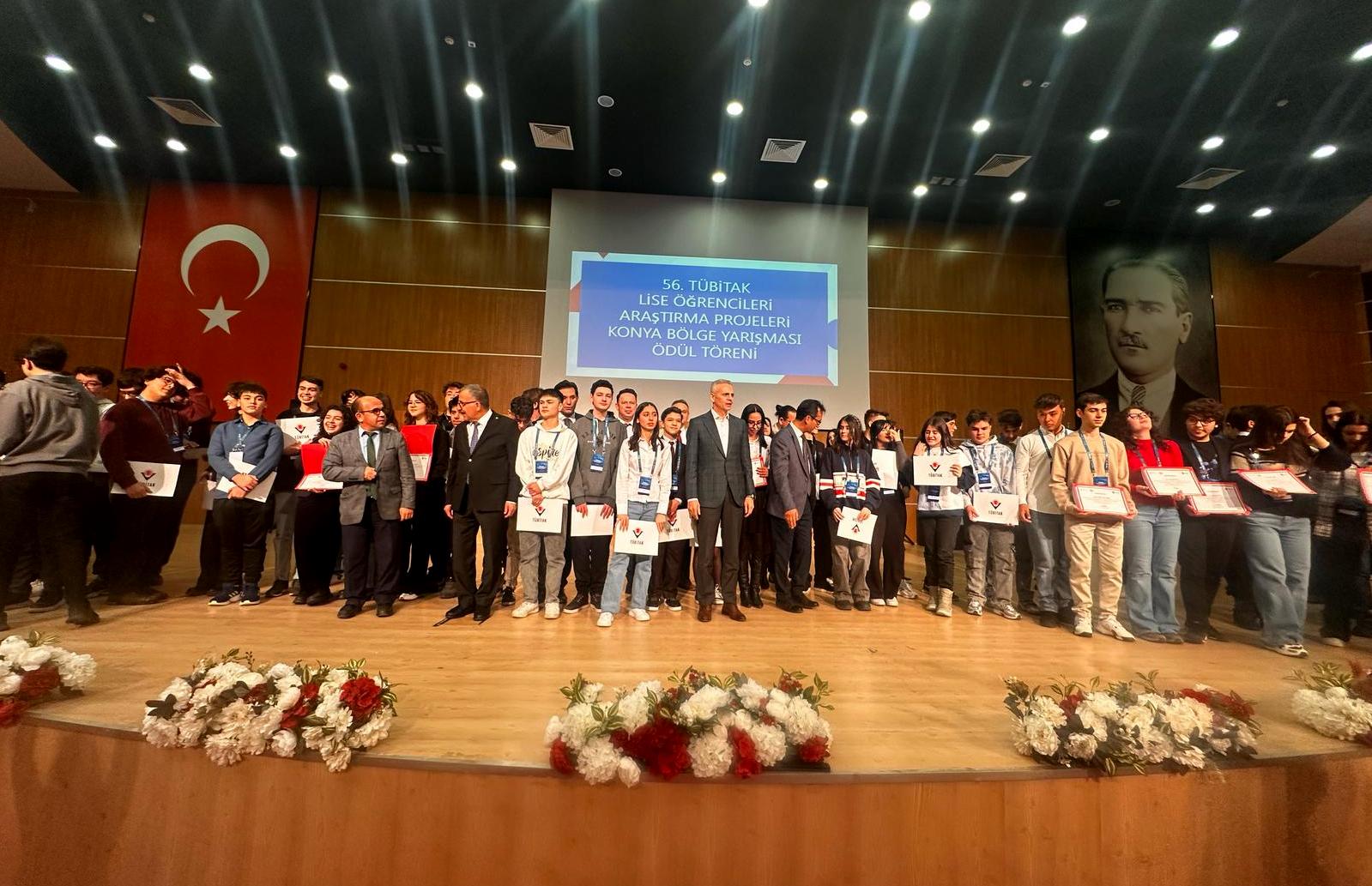 Afyonkarahisar, Karaman'da yapılan TÜBİTAK 2204-A Lise Öğrencileri Araştırma Projeleri Yarışması