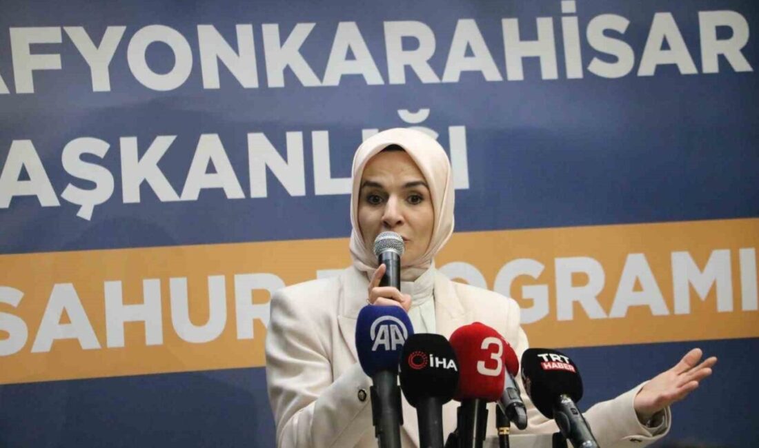 Aile ve Sosyal Hizmetler Bakanı Mahinur Özdemir Göktaş, dünyanın ve