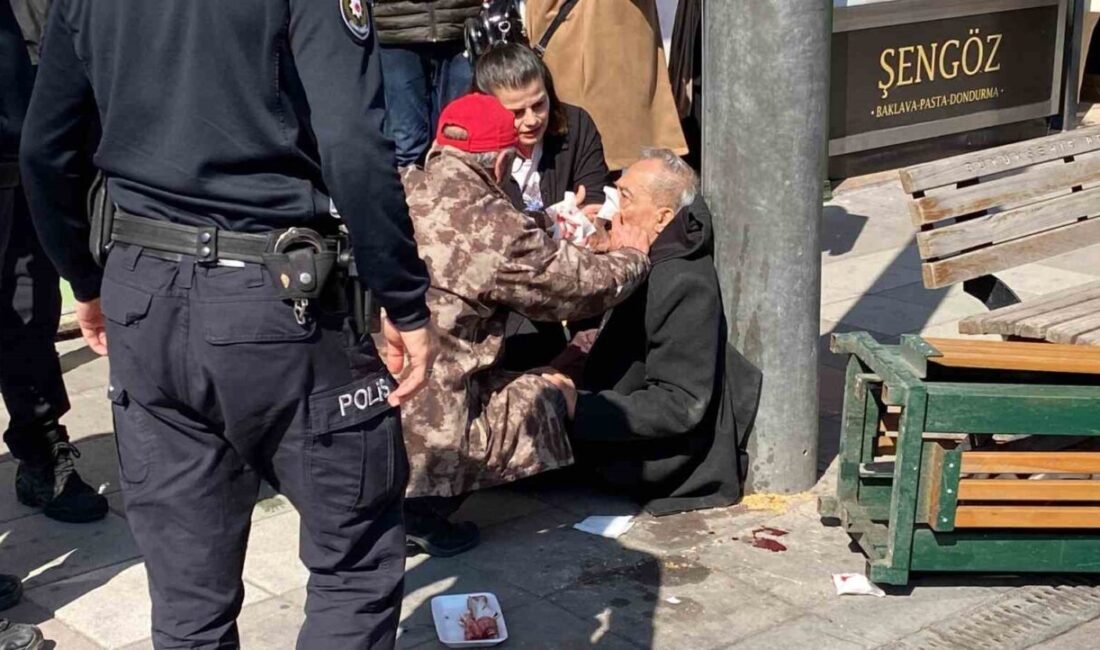 Eskişehir’de bir vatandaş bilinmeyen bir nedenle yere düşüp yaralanırken, yaşlı