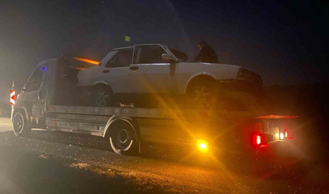 Afyonkarahisar’da aniden önüne çıkan ata atan çarpan otomobilde 3’ü çocuk